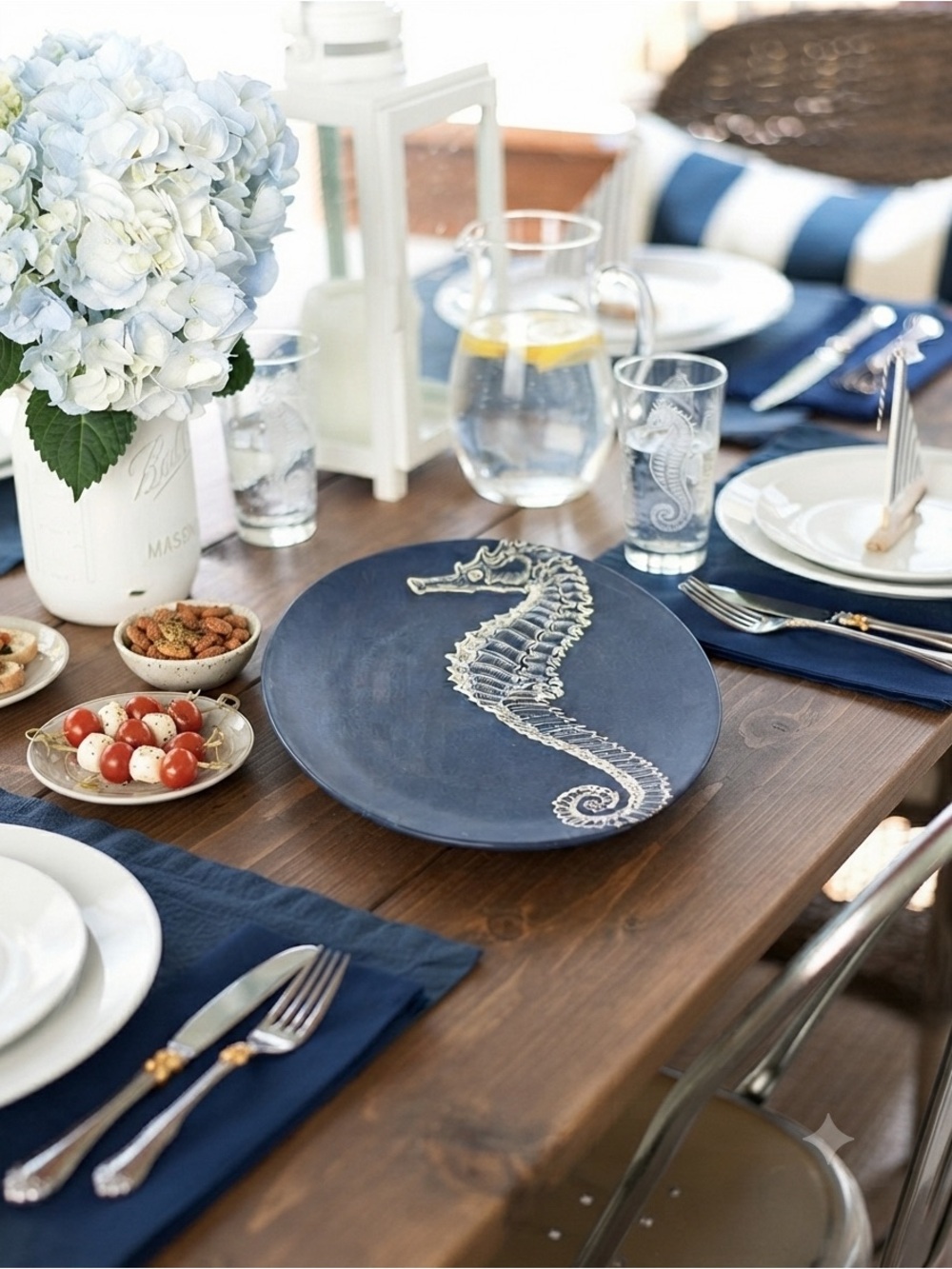 Thomas Paul Seahorse Melamine Platter